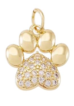 Paw Print CZ Charms
