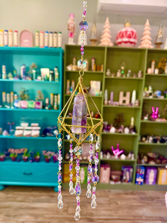 Lepidolite Suncatcher
