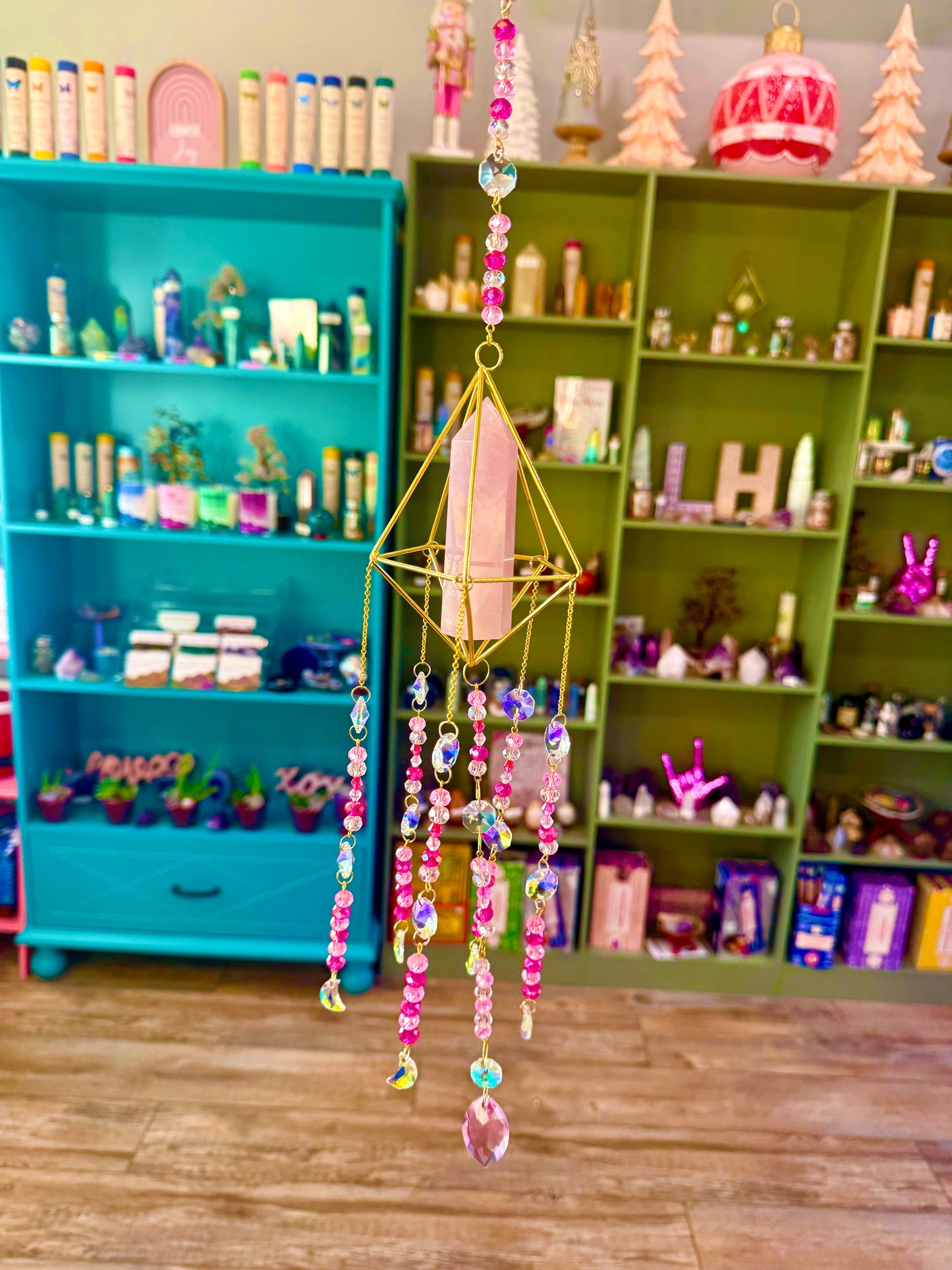 Rose Quartz Suncatcher