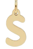 Gold Plated Initial Charms - S