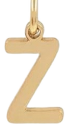 Gold Plated Initial Charms - Z