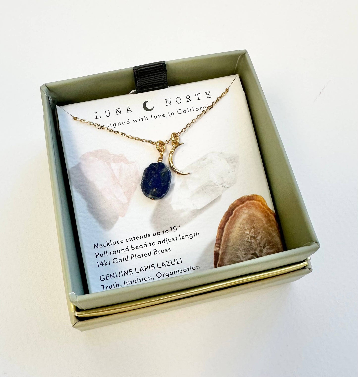 Celestial Being Necklace- Lapis