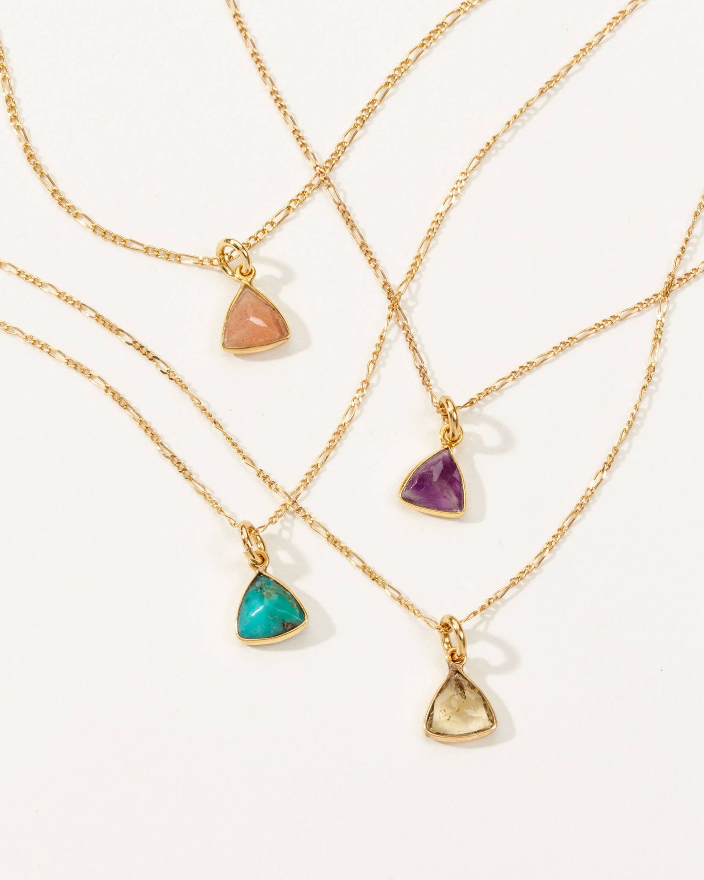 Bermuda Triangle Dainty Collar Necklace- Turquoise