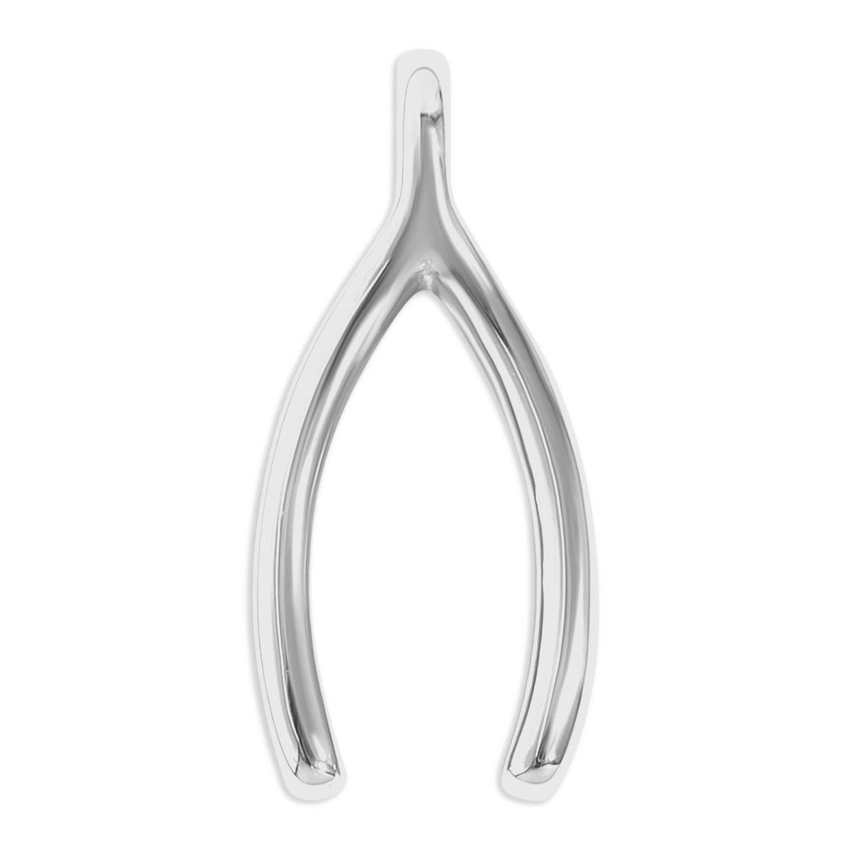 18K Gold PVD Stainless Steel Wishbone Charm: Gold
