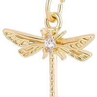 Gold Dragonfly Charms - 2