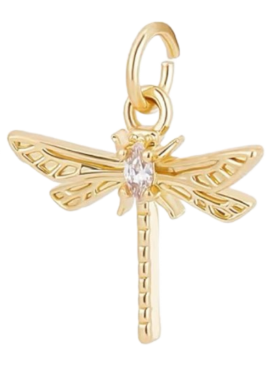 Gold Dragonfly Charms