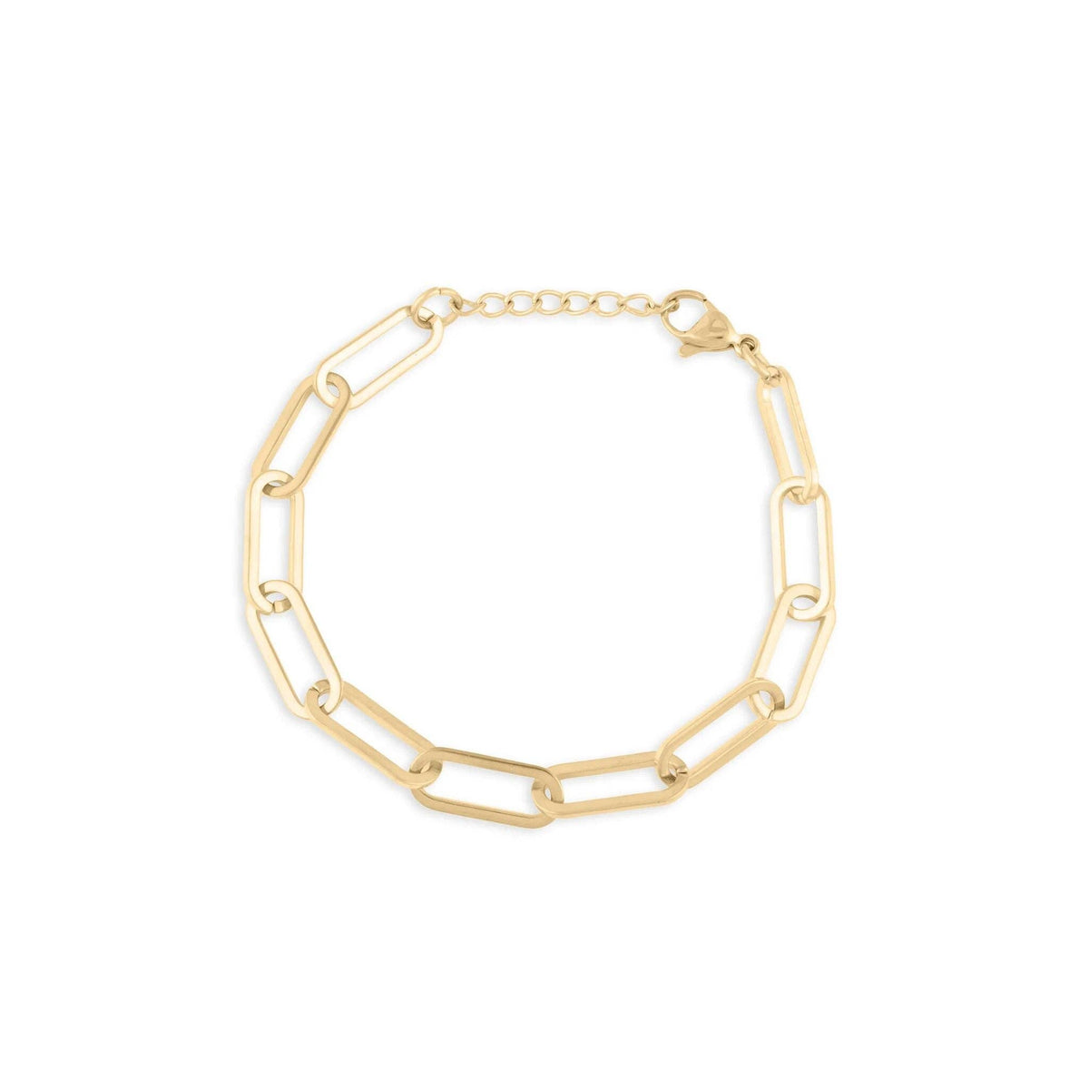 14K Gold Filled PLUS™ Paperclip Chain Bracelet: 2.5mm
