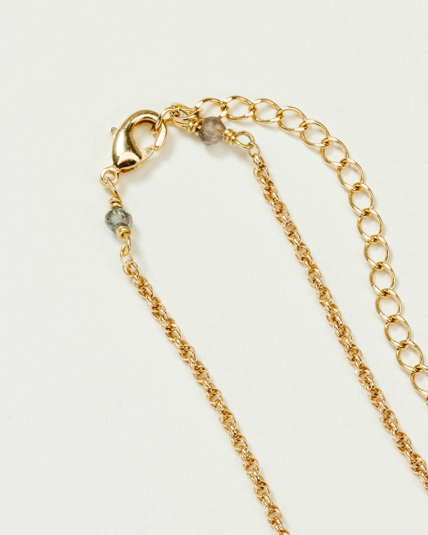 14ct Sterling Silver Eclipse Necklace - Moonstone: 14k Gold plated Silver