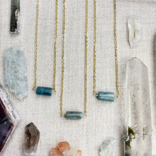 Apatite Bead Delicate Necklace