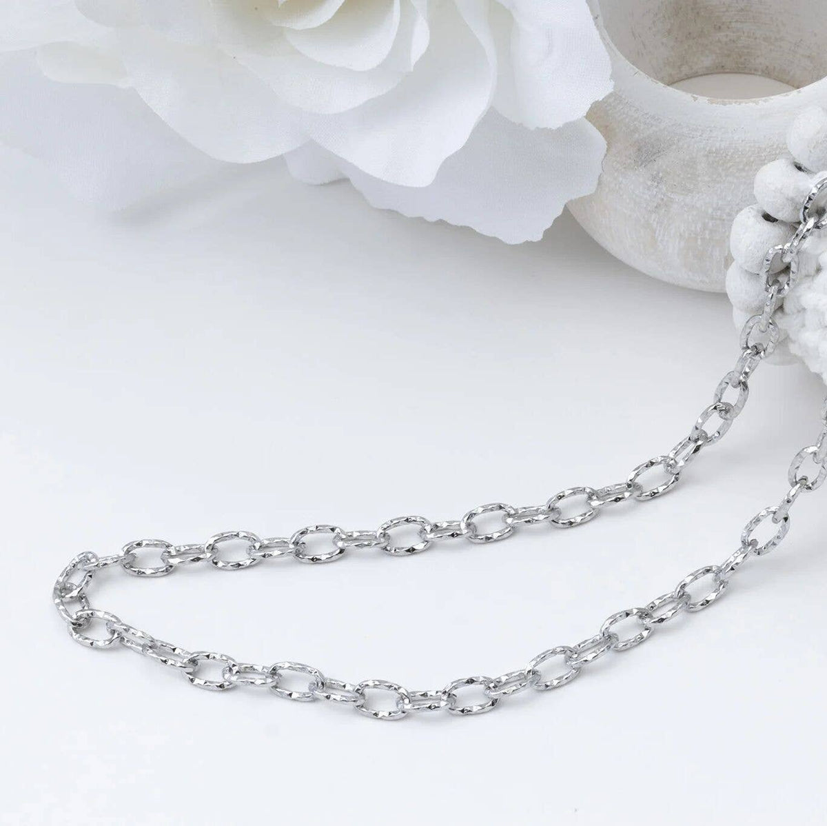 18K Gold PVD Stainless Steel Cable Link Chain Necklace: Gold / 16"+2"