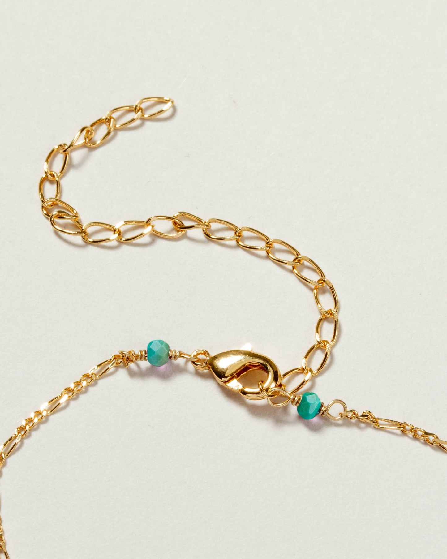 Bermuda Triangle Dainty Collar Necklace- Turquoise