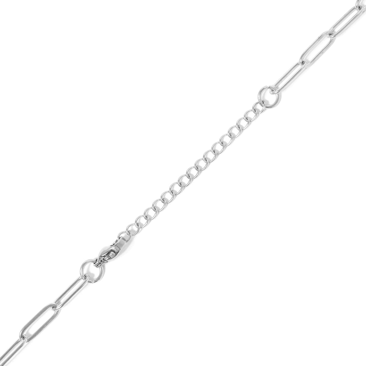18K PVD Gold Carabiner "Dream" Paperclip Charm Necklace: Gold