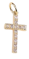 Gold plated - Medium Cross (med)