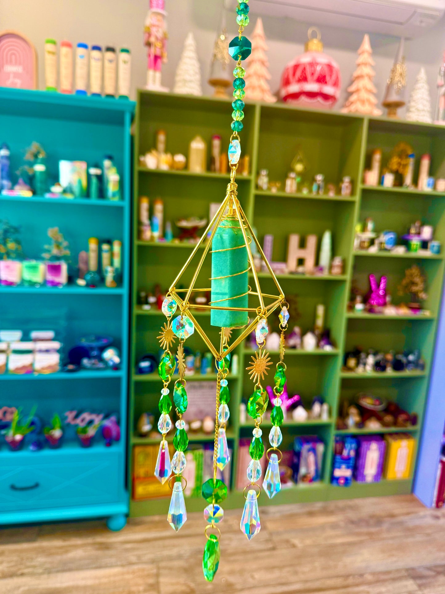 Green Aventurine Suncatcher