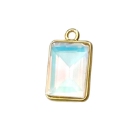 Gemstone Charms - White / Gold